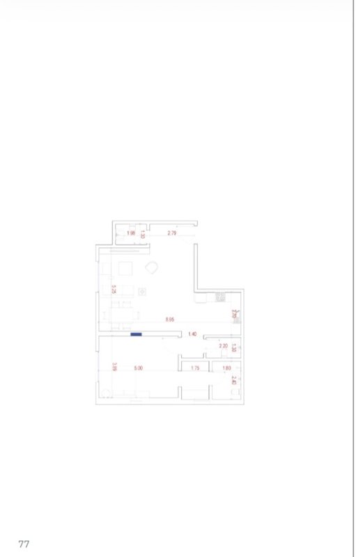 🏡 Model A23 – Ria Al Khail Project  Apartment located on the 1st floor with an area of 88.66 m² 📐